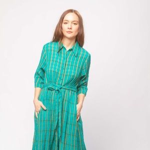 Ace & Jig Coco Dress in peacock size S